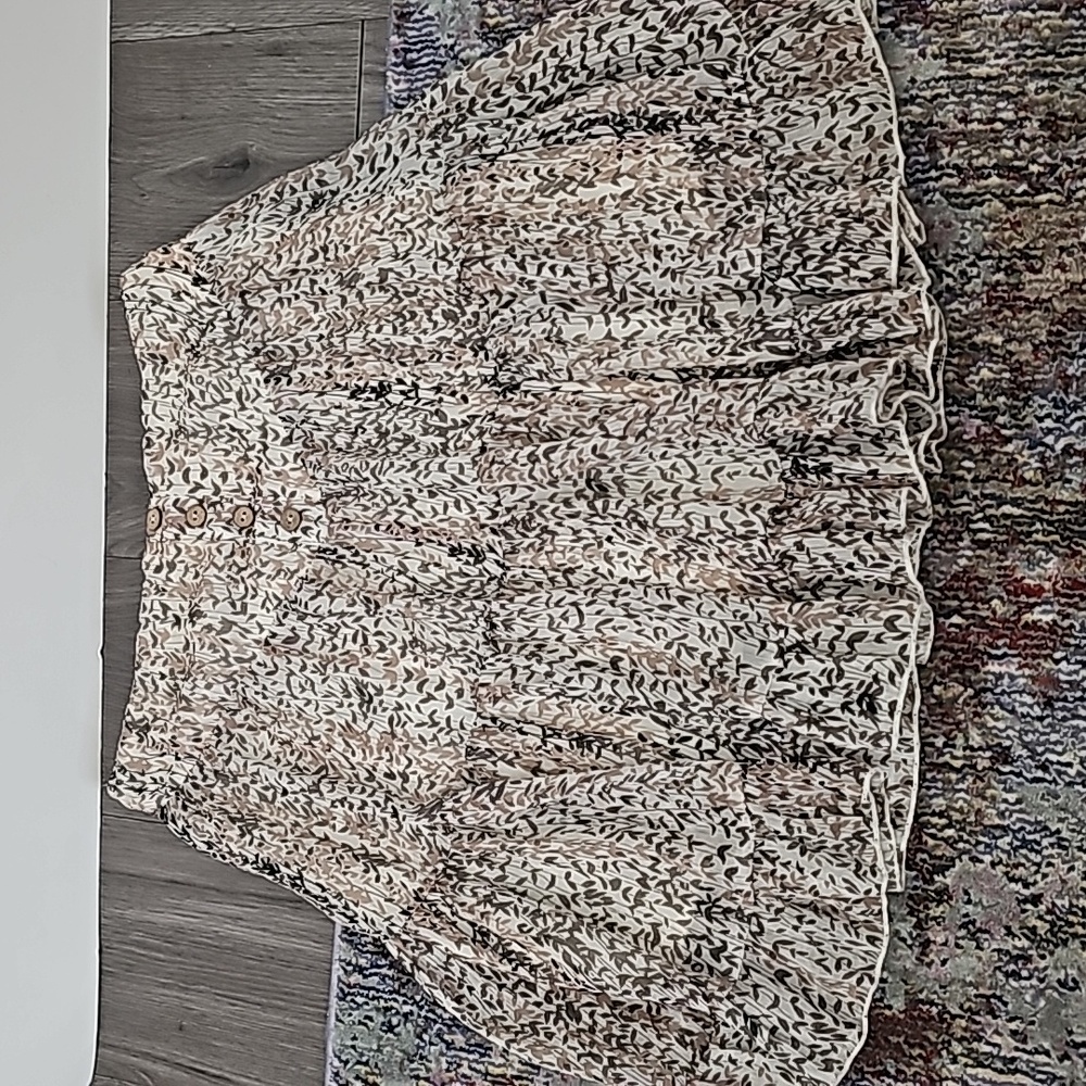 By Together Women's Ivory Floral Print Skirt Size Small